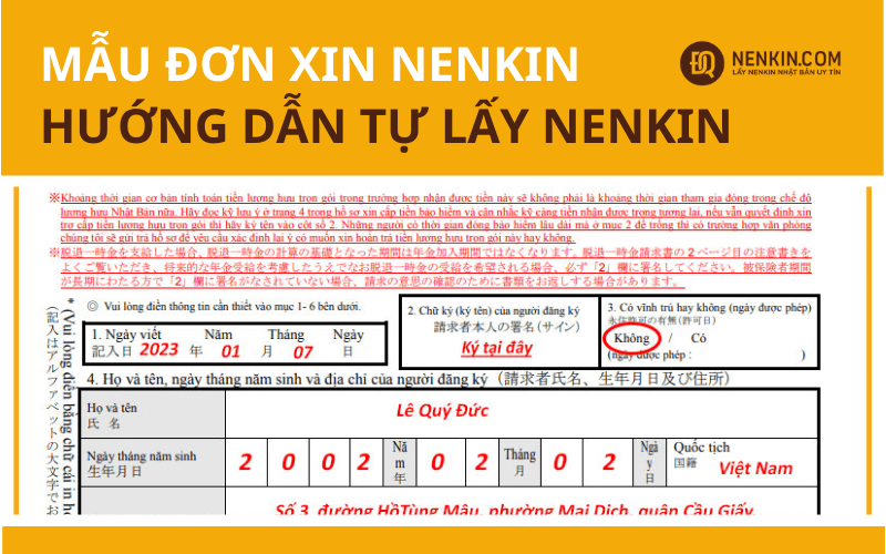 Hướng dẫn tự lấy Nenkin